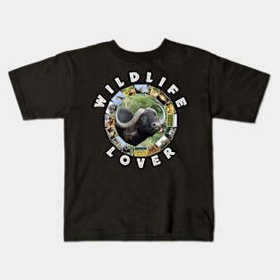 Wildlife Lover Buffalo Grass Kids T-Shirt